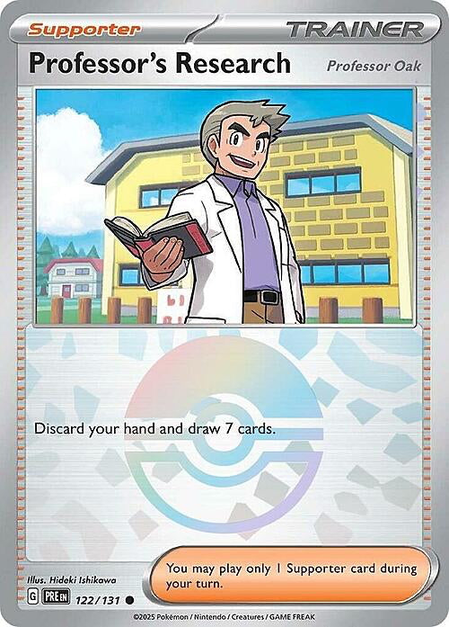 Prismatic Evolutions Professor Oak #122/131 Pokéball
